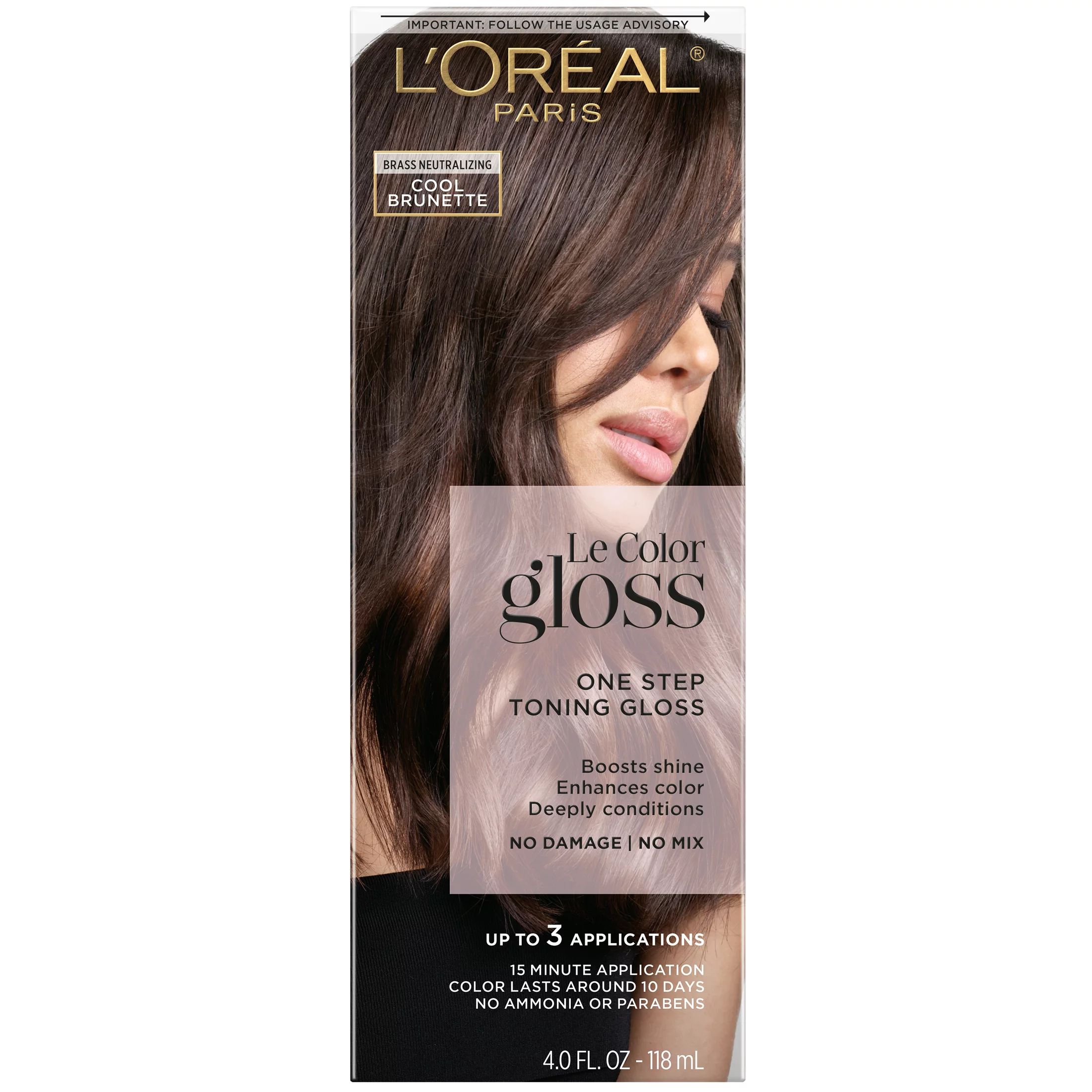L'Oreal Paris Le Color Gloss, 3 Cool Brunette, 4 fl oz | Walmart (US)