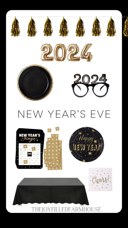 New Year’s Eve decor

New Year’s Eve decorations 
NYE 
New Year’s Eve party

#LTKhome #LTKparties #LTKSeasonal