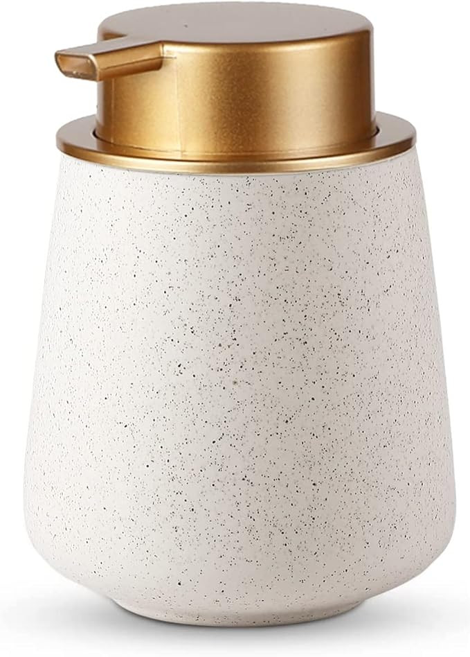 Fullycare Soap Dispenser, Ceramic Foaming Soap Dispenser - 12 oz Bathroom Hand Pump Dispenser Soa... | Amazon (US)