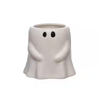 4.5" White Ghost Ceramic Decorative Container by Ashland® | Michaels Stores