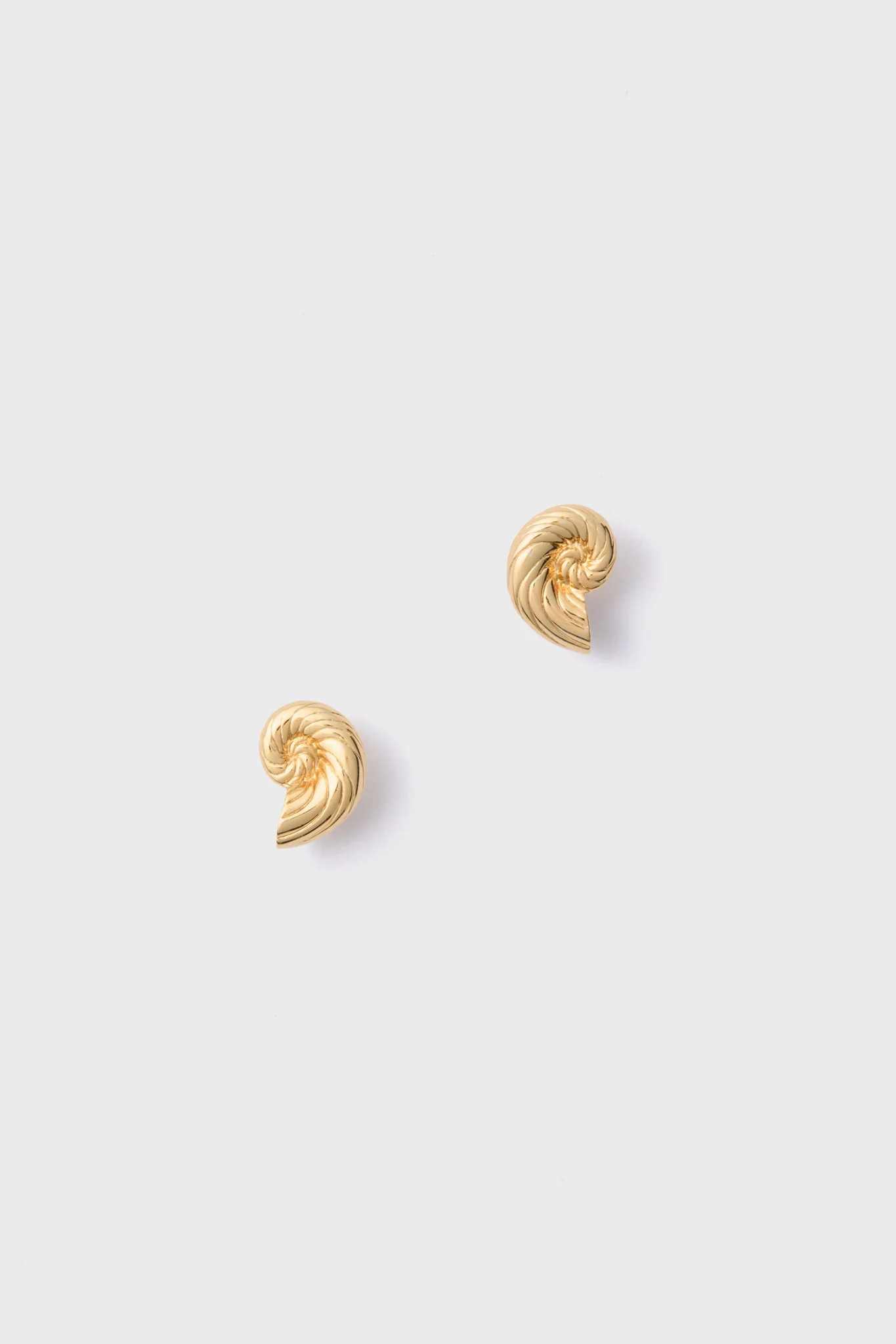 Gold Nautilus Shell Stud Earrings | Tuckernuck (US)