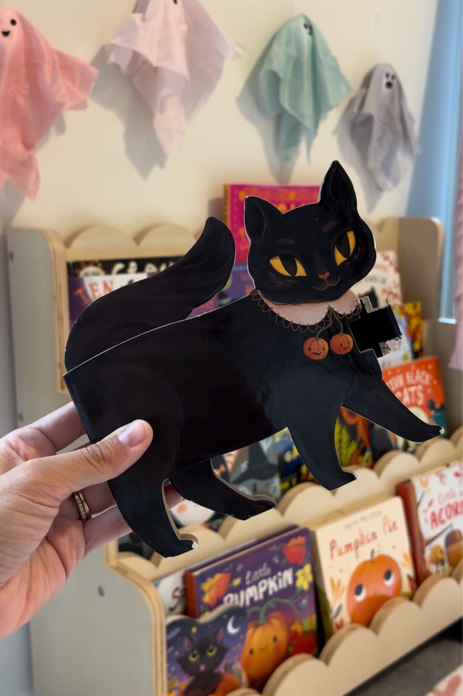 This cat shaped book sold out last Halloween, grab one now to store away for the season! 