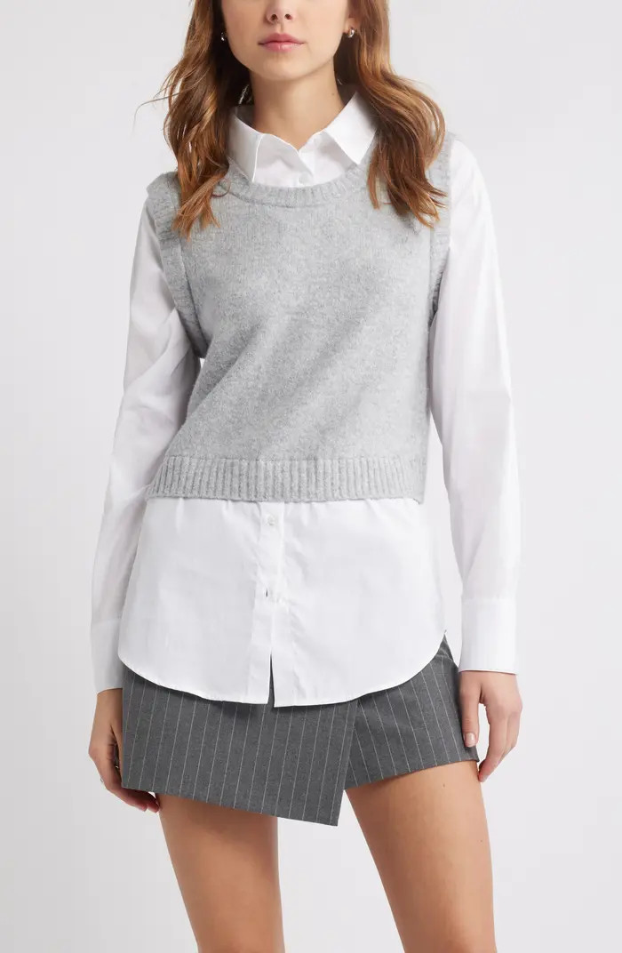Layered Look Sweater Vest | Nordstrom