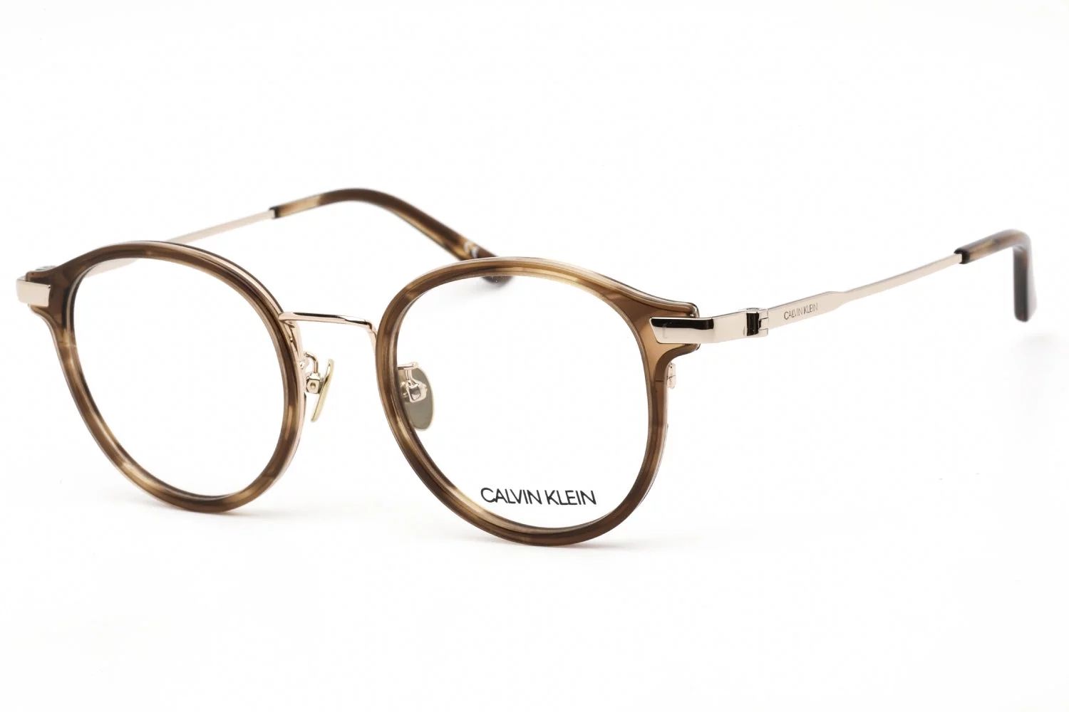 Calvin Klein CK19708A 221 Women's Brown Havana Round Eyeglasses | Walmart (US)