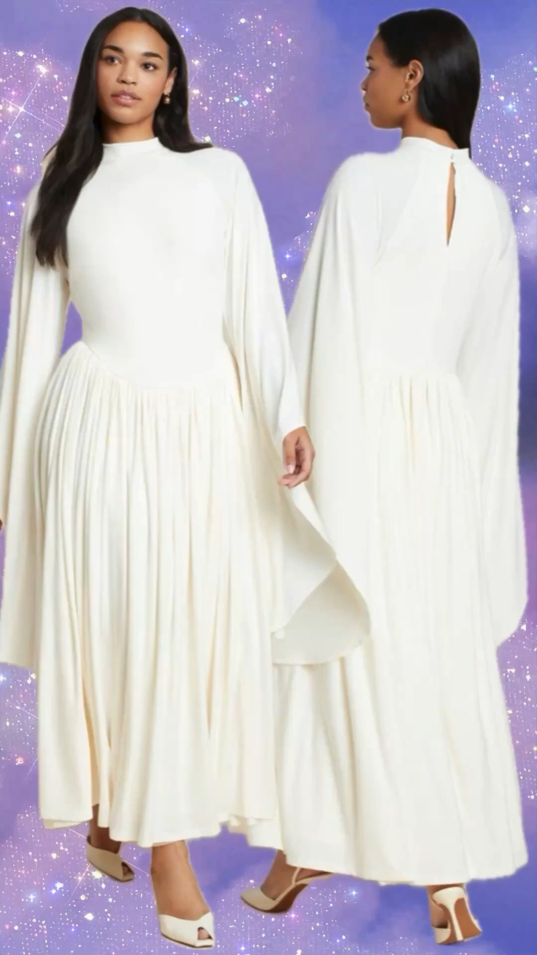 Stunning flowy long sleeve plus size white dress from Eloquii. 

Down to $89.97 today no code needed. 

Reception dress, courthouse elopement dress, long white dress, minimalist wedding dress, or microwedding dress. 

Spring dress, bridal shower dress, church dress, curvy bride dress, garden party dress, plus size fashion.

#LTKWedding #LTKPlusSize #LTKSaleAlert