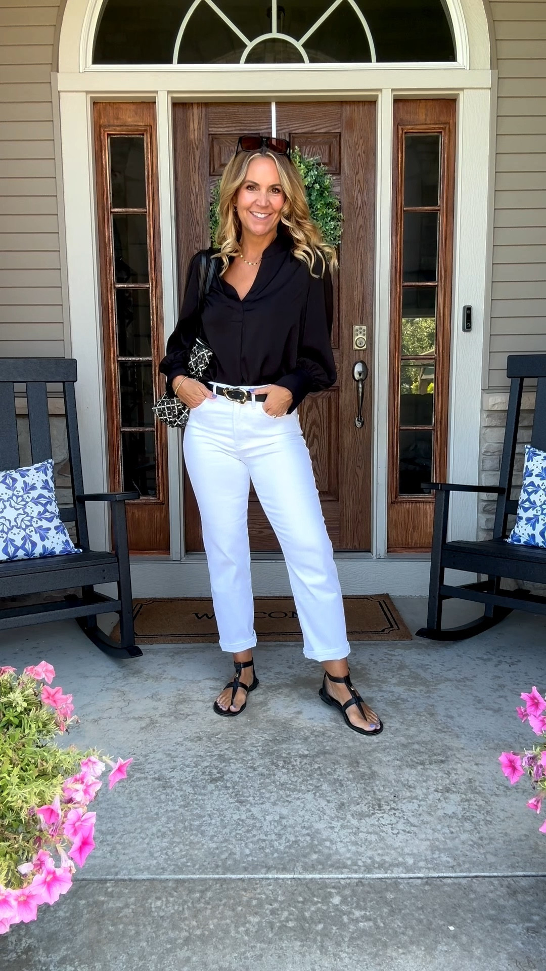 Love this white jean! And I’m not afraid to wear them after Labor Day. Classic black and white outfit for cooler temps.
Jewelry can be found in my highlights on my Instagram!

#LTKFindsUnder100 #LTKStyleTip #LTKOver40