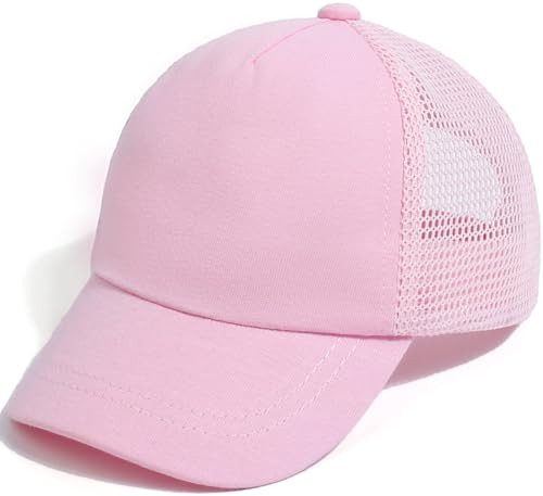 Baby Baseball Sun Hat Toddler Boys Girls Mesh Baseball Cap Baseball Cap Breathable Kids Sun Hat 0-5 T Pink | Amazon (US)