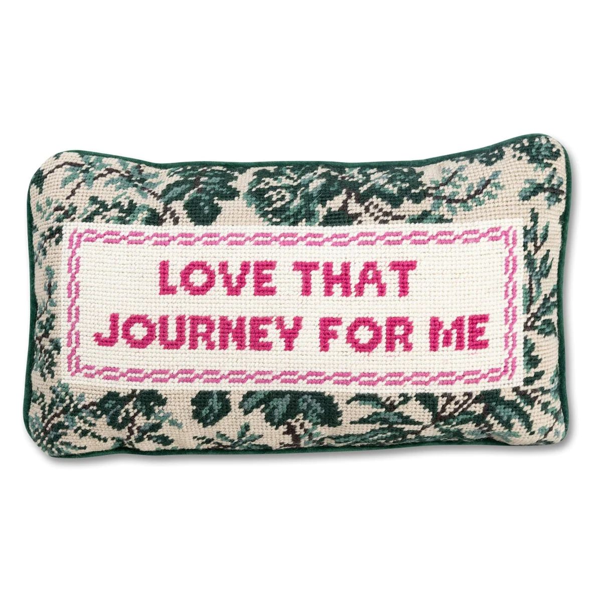 Furbish Studio - Love That Journey Needlepoint Pillow | Furbish Studio