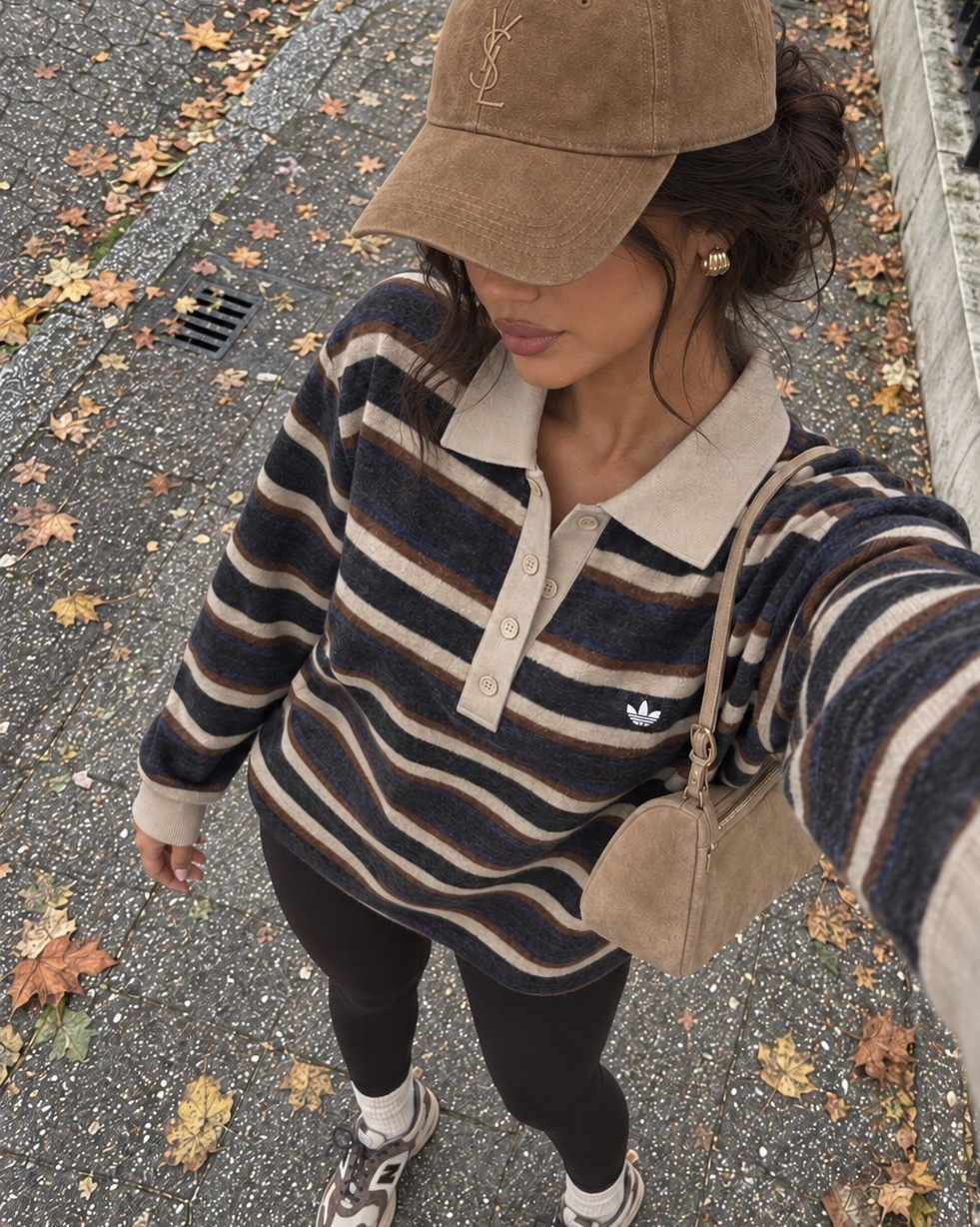 Adidas polo knit top sweater jumper  
Grey leggings
Casual autumn outfit idea
How to wear
Asics

@adidas 
@Elleme

#LTKautumn #LTKstyletip #LTKuk

#LTKautumn #LTKuk #LTKstyletip