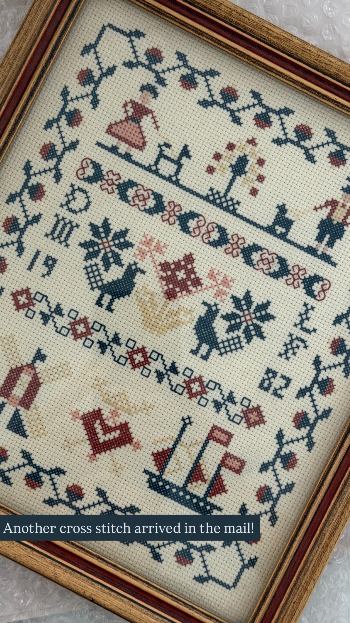 Another cross stitch arrived in the mail!