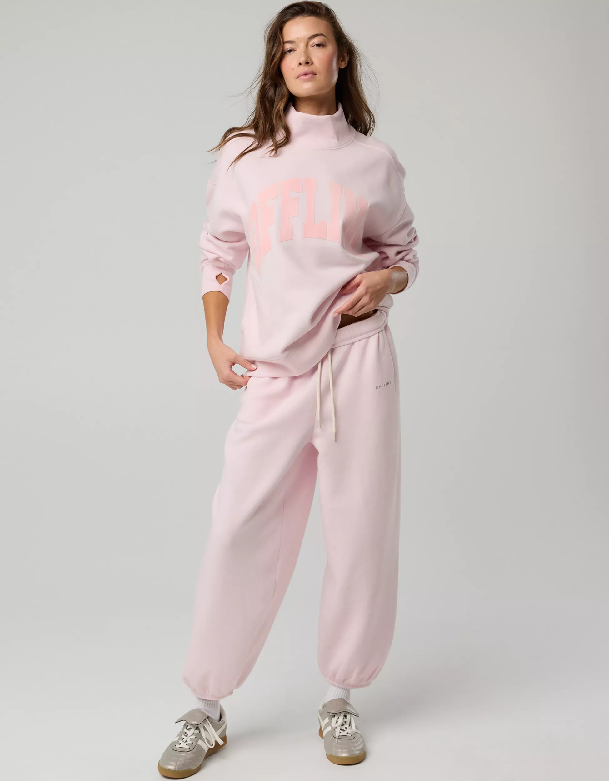 OFFLINE By Aerie Cloud Fleece Oversized Mockneck Sweatshirt | Aerie