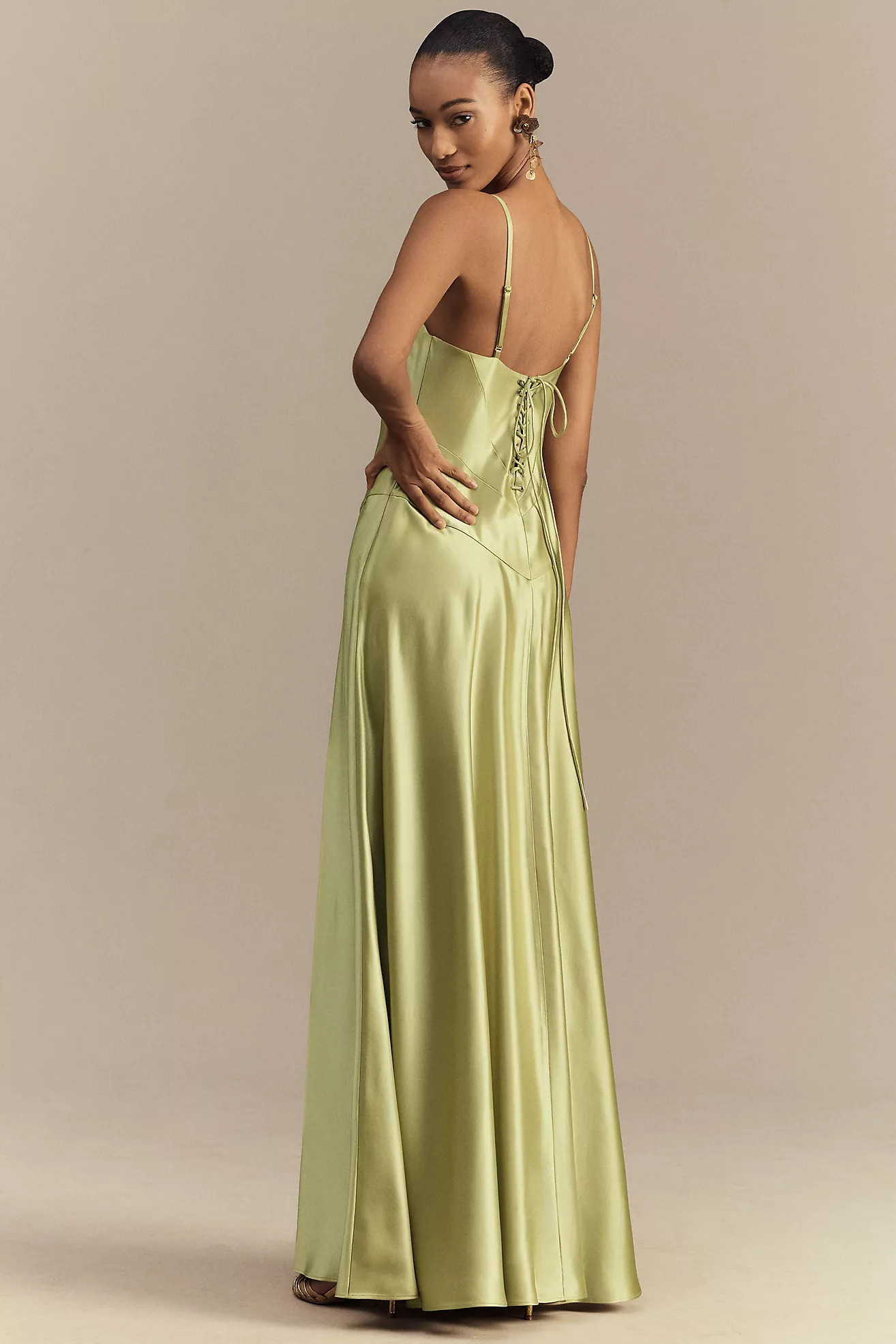 Mare Mare Emmy Satin Corset Maxi Dress | Anthropologie (US)