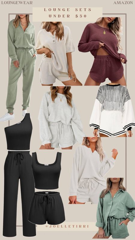 Spring lounge sets from Amazon! All under $50! #loungewear #spring #loungesets #loungewearset 

#LTKfindsunder50 #LTKfindsunder100 #LTKtravel