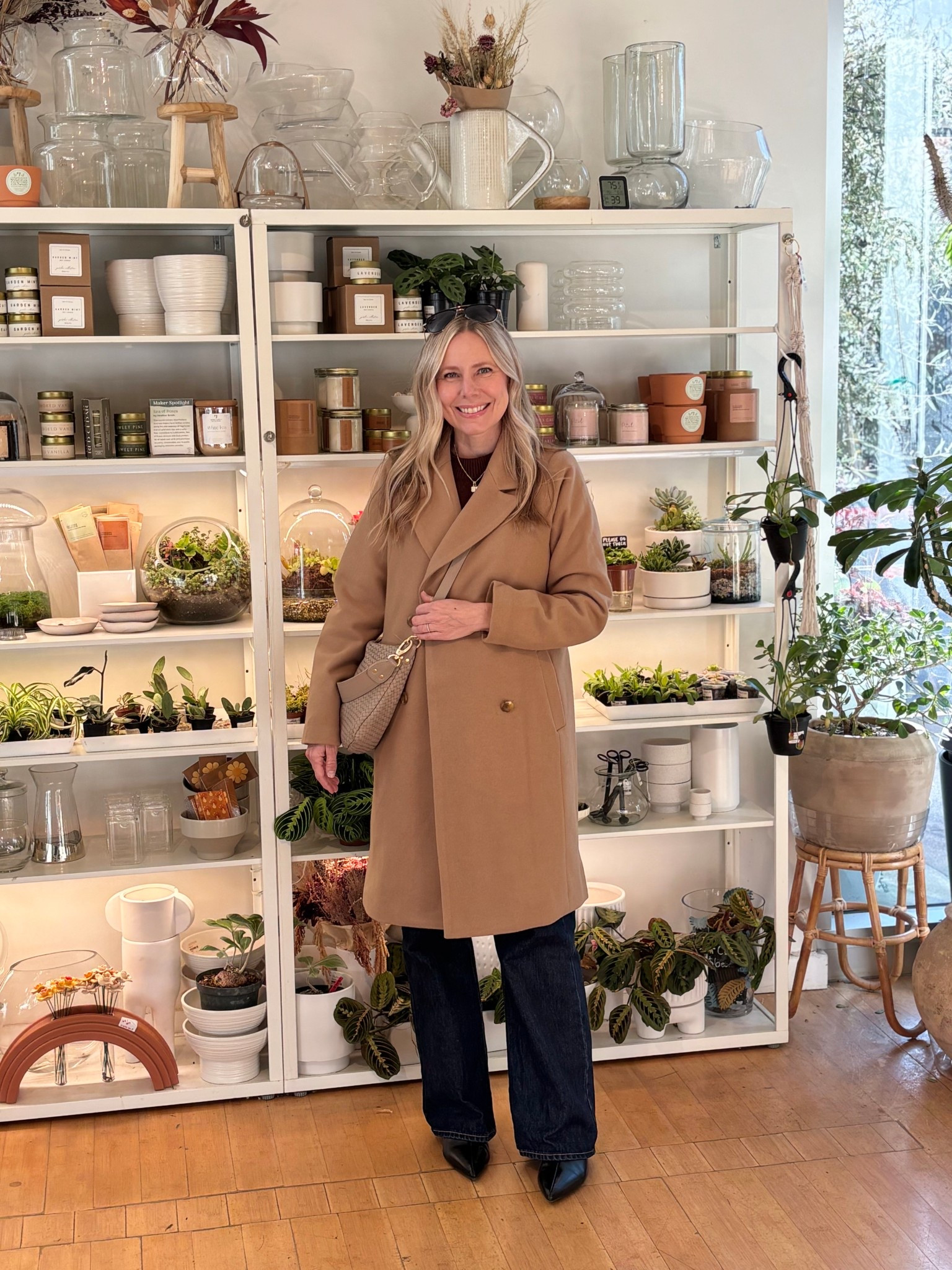 A classic neutral moment 🤍
Wore this outfit today for an afternoon of outdoor shopping at Bridgeport Village. You really can’t go wrong with a camel coat — it instantly elevates a simple jeans + boots combo. These wide-leg jeans are so flattering, and the pointed-toe boots pull it all together for an effortless, put-together look. Finished it off with a neutral crossbody that’s perfect for hands-free shopping 🌿

Everything linked here 👇

#LTKdayinmylife #LTKootd #LTKmomlife