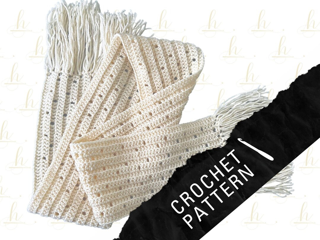 ZEFIR Fringe Scarf Crochet PATTERN Pdf Instant Download DIY Instructions Fall & Winter Fashion Gi... | Etsy (US)