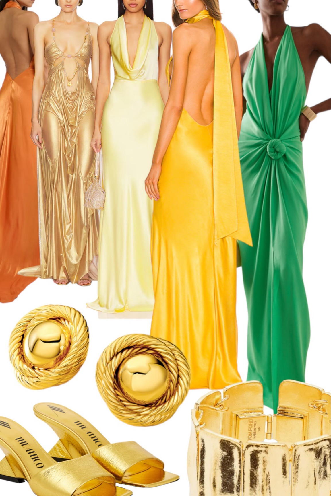 The perfect and chic summer wedding guest dresses paired with chunky gold accessories and gold metallic heels 

#LTKWedding #LTKSaleAlert #LTKStyleTip
