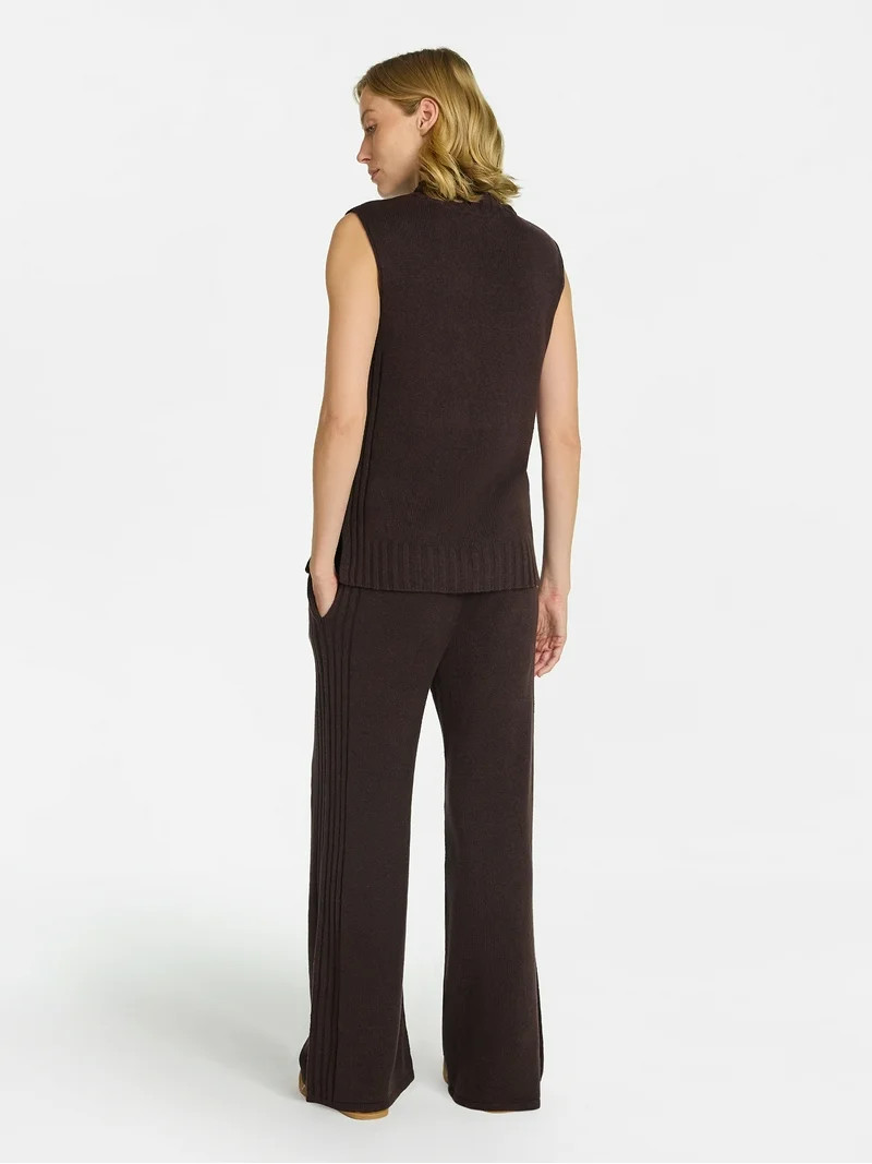 Time and Tru Women's Turtleneck Tank and Pants Set, 2-Piece, Sizes XS-3XL | Walmart (US)
