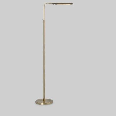 Lemke Floor Lamp Brass (Includes LED Light Bulb) - Project 62&#8482; | Target
