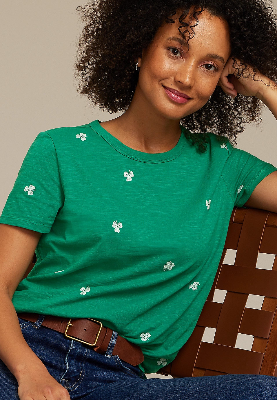 24/7 Dawson Shamrock Crew Neck Tee | Maurices