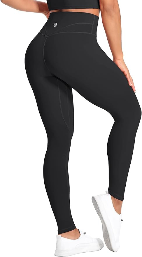Desol 25”/28” Yoga Leggings with Pockets for Women, High Waisted Workout Pants, Tummy Control... | Amazon (US)