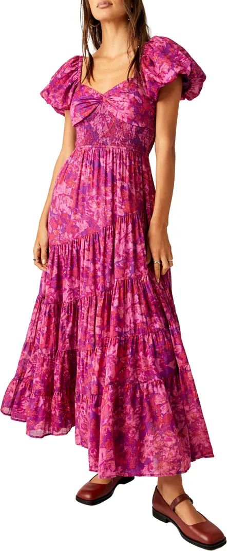 Free People Sundrenched Floral Tiered Maxi Sundress | Nordstrom | Nordstrom