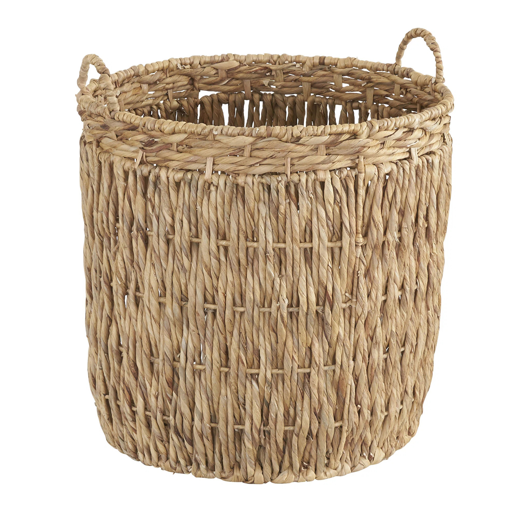 Bayou Breeze Artyom Tall Round Floor Wicker Basket & Reviews | Wayfair | Wayfair North America