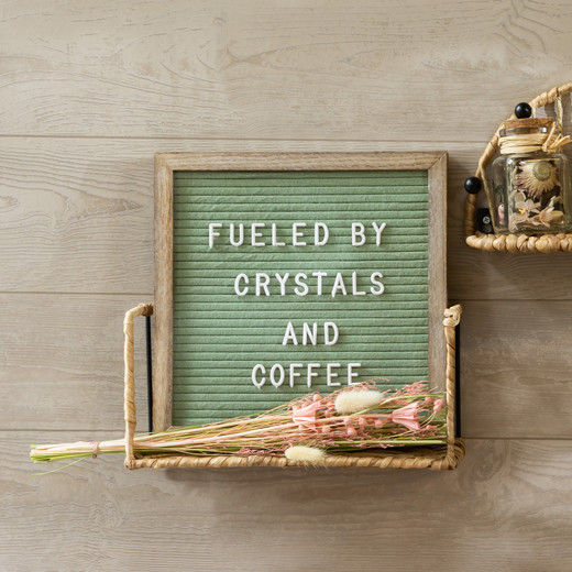 cafe felt letter board with wood frame 10in x 10in | Five Below