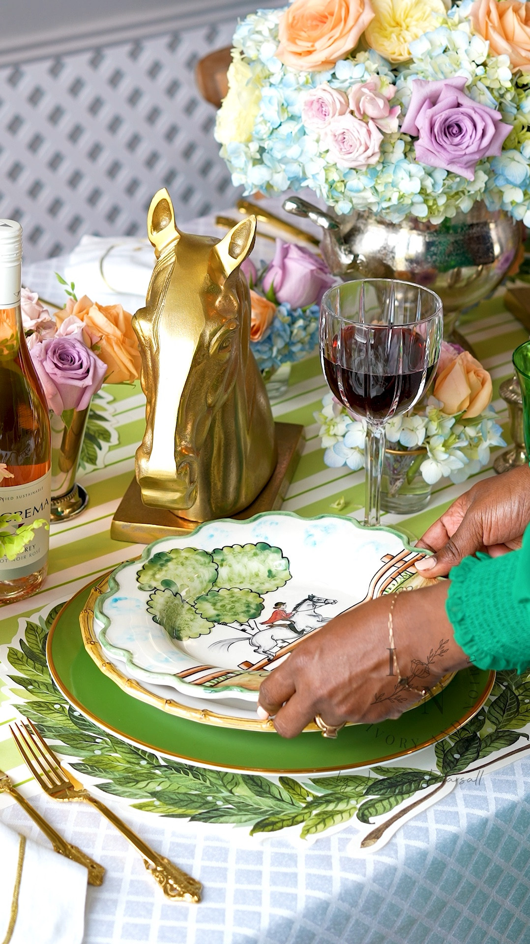 This tablescape would be a perfect setting to celebrate a horse loving mom, grad or bride to be. I set it for a Deby themed party, but this equestrian theme would be great all year round.🐎🍷💚
Salad plates from @vivo.Veronika .
#derbyparty #derbytheme #bridalshower#mothersdaytable #graduationtable #partytableinspiration
#derbythemedtable

#LTKstyletip #LTKparties

#LTKSeasonal
