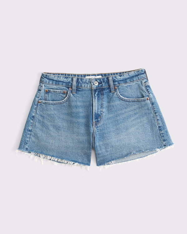Women's Curve Love Mid Rise A-Line Short | Women's New Arrivals | Abercrombie.com | Abercrombie & Fitch (US)