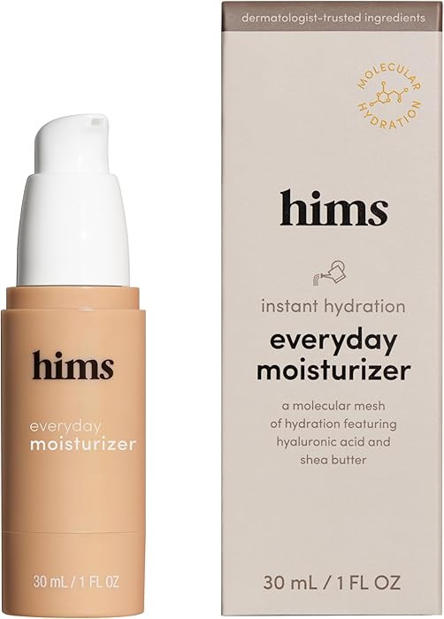 hims Everyday Moisturizer for Men - Lightweight, Hydrating Men's Face Moisturizer with Hyaluronic... | Amazon (US)