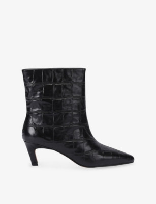 Greed Heeled Leather Ankle Boots | Selfridges