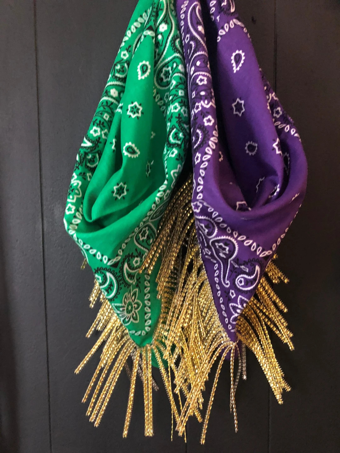 Rhinestone Fringe Bandana / Mardi Gras /Bachelorette Party / Rave Festival Scarf  / Glamdana / Ne... | Etsy (US)