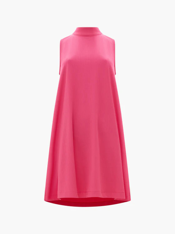 Ribbed Jersey Bow Back Mini Dress | French Connection (UK)