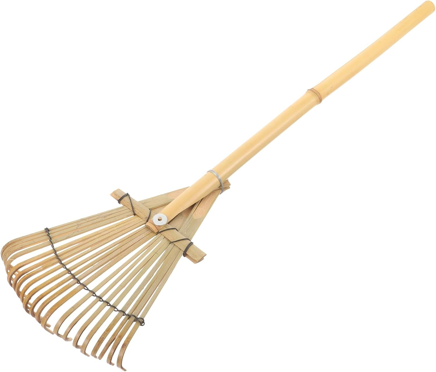 YARNOW Bamboo Garden Rake, 20 Tines Hand Rake for Leaves, Soil Spreading, and Lawn Care, Eco-Frie... | Amazon (US)