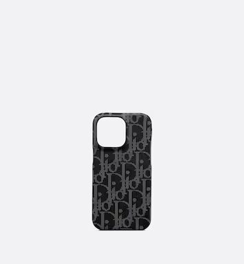 Cover for iPhone 13 Pro Black Dior Oblique Galaxy Leather | DIOR | Dior Couture