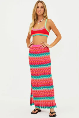 Ivana Skirt Strawberry Ice Chevron | Beach Riot