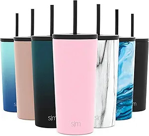 Simple Modern Classic Insulated Tumbler with Straw and Flip Lid - Stainless Steel Water Bottle Ic... | Amazon (US)