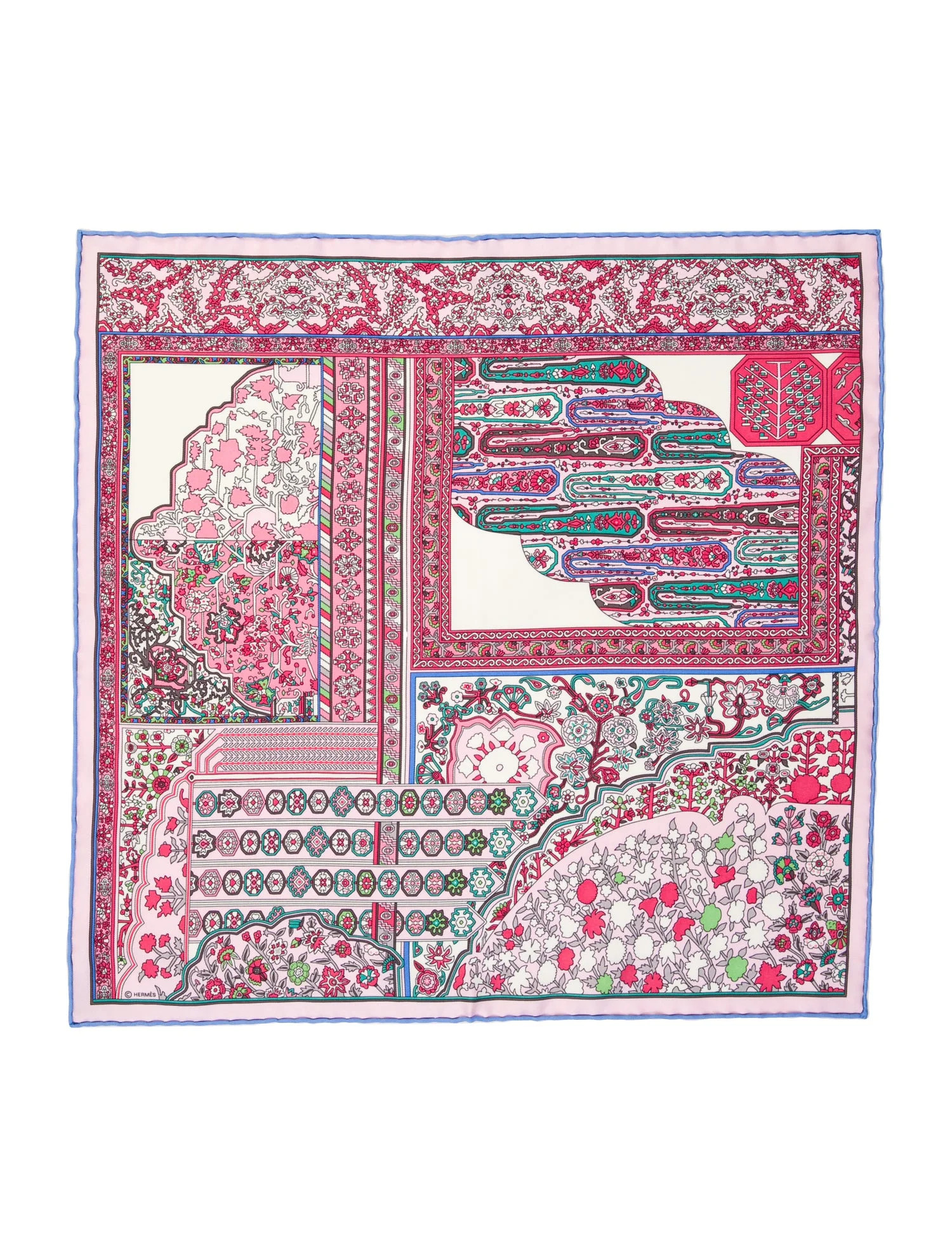 Hermès Tapis Persan Silk Scarf - Pink Scarves and Shawls, Accessories - HER822228 | The RealReal | The RealReal