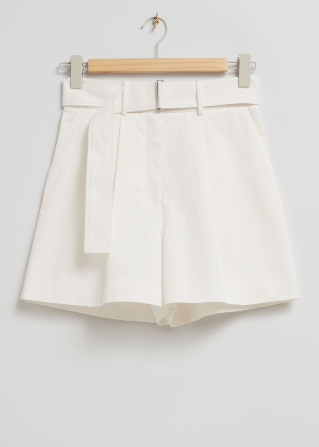 Belted Cotton Chino Shorts | & Other Stories US
