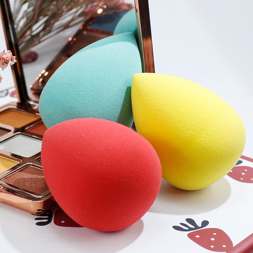 BEAKEY 5 Pcs Makeup Sponge Set, Foundation Blending Beauty Sponge, Flawless for Liquid, Cream, and P | Amazon (US)