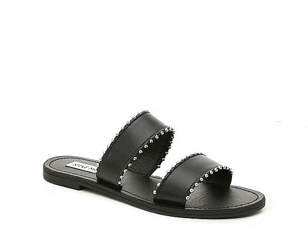 Steve Madden Lola Sandal - Women's - Black Leather | DSW