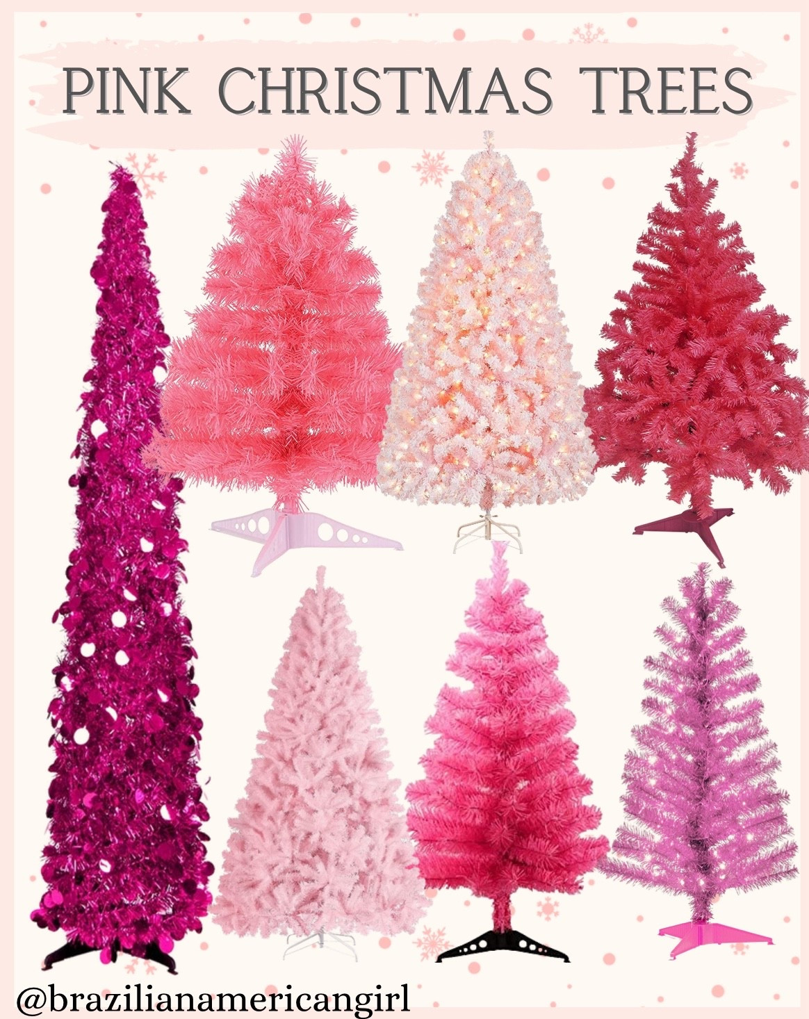 Amazon Pink Christmas Trees

#LTKStyleTip #LTKHome #LTKSeasonal