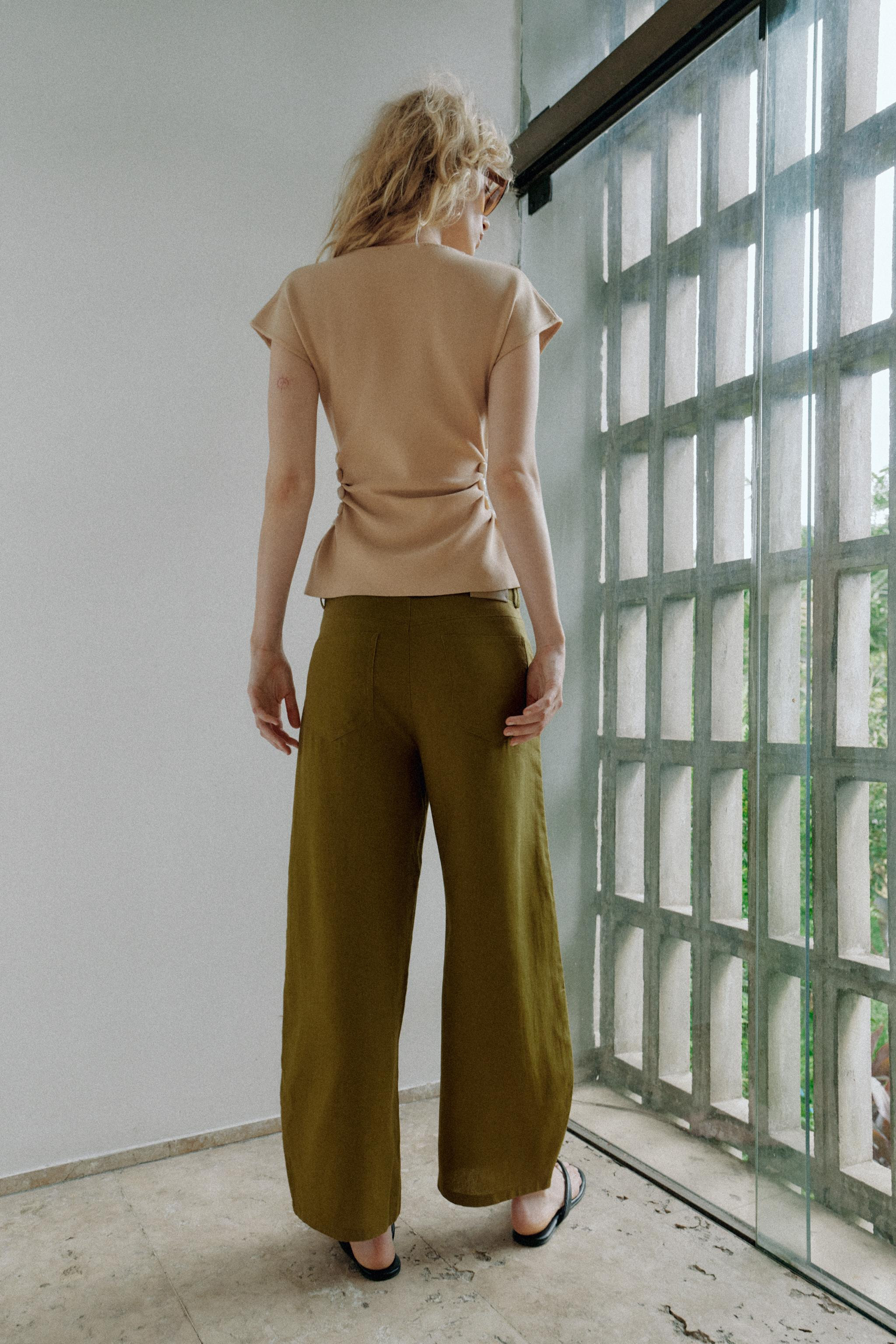 KNIT CUT-OUT TOP WITH BEADS | Zara UK