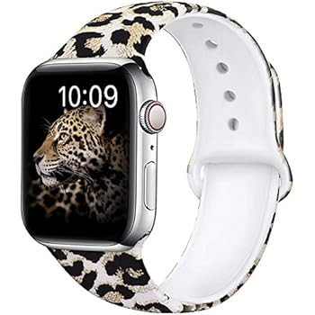 OriBear Compatible with Apple Watch Band 40mm 38mm Elegant Floral Bands for Women Soft Silicone S... | Amazon (US)