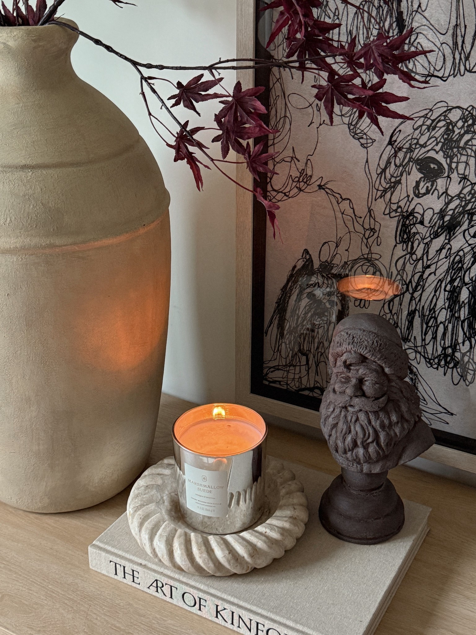 DIY VINTAGE SANTA BUST 🤎 took this Santa from Walmart and turned it vintage! I’m OBSESSED! 

#LTKHome #LTKSeasonal #LTKHoliday