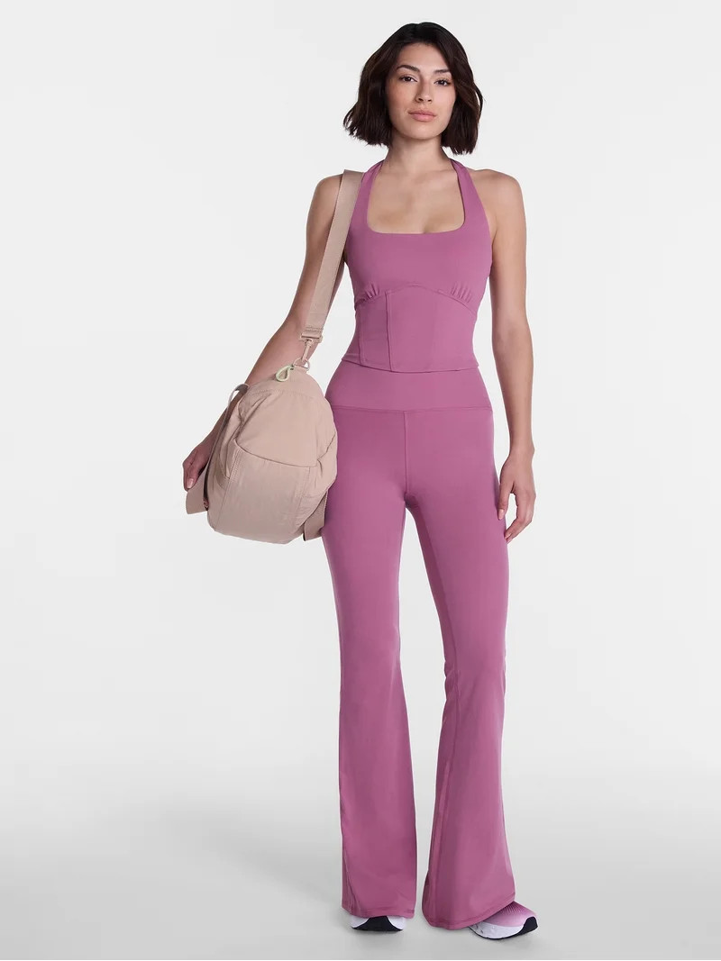 Avia Women\u2019s SoftSculpt Core Flare Leggings, Full Length, Sizes XS-XXL | Walmart (US)