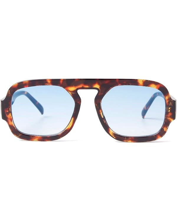 ADE WU Trendy Square Sunglasses for Women Men,Vintage Square Aviator Sunglasses Fashion 70s Inspi... | Amazon (US)