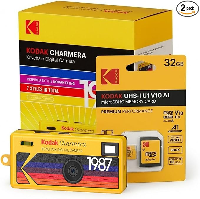 Kodak Charmera Key Chain Digital Camera (Random Style Blind Box, Single Camera) with 32GB Memory ... | Amazon (US)