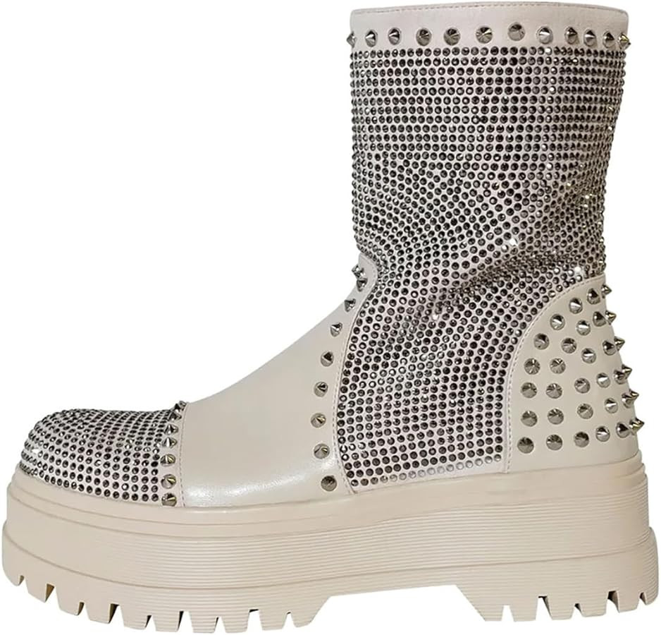 Women's Lloyd Flat Bootie, Chunky Platform Boots, Platforms, Chunky Boots, Chelsea Boot, Ankle Bo... | Amazon (US)