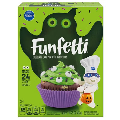 Pillsbury Funfetti Halloween Chocolate Cake Mix with Candy Bits - 15.25oz | Target